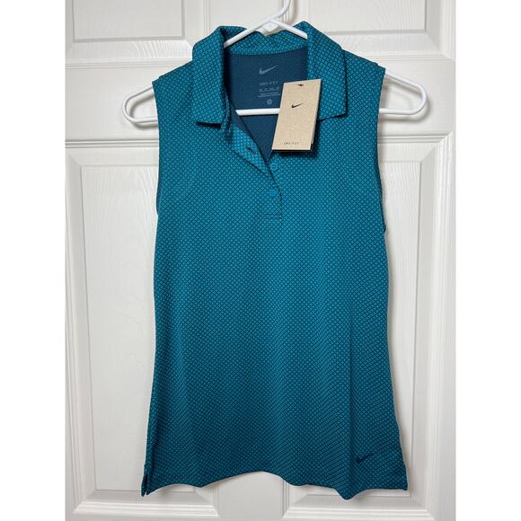 New Nike Women's Dri-FIT Victory Golf Polo Sleeveless Tank Top XS PickleBall - Picture 2 of 8